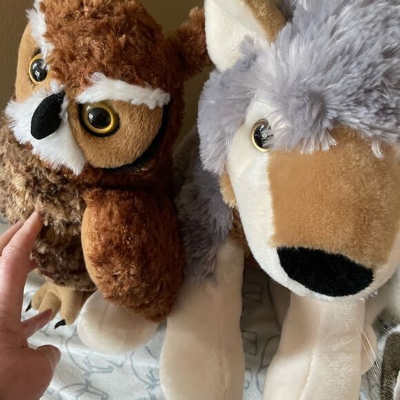 Adventure Planet Large Wolf Plush Wolf Republic Owl Plush - Picture 13 of 14